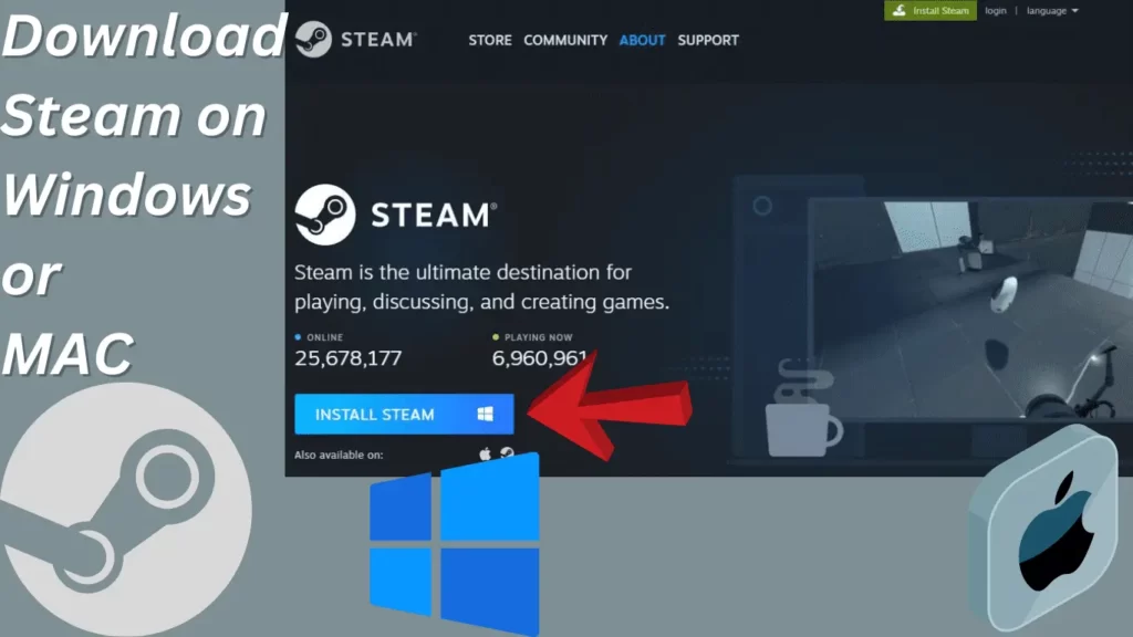 Download Steam homepage