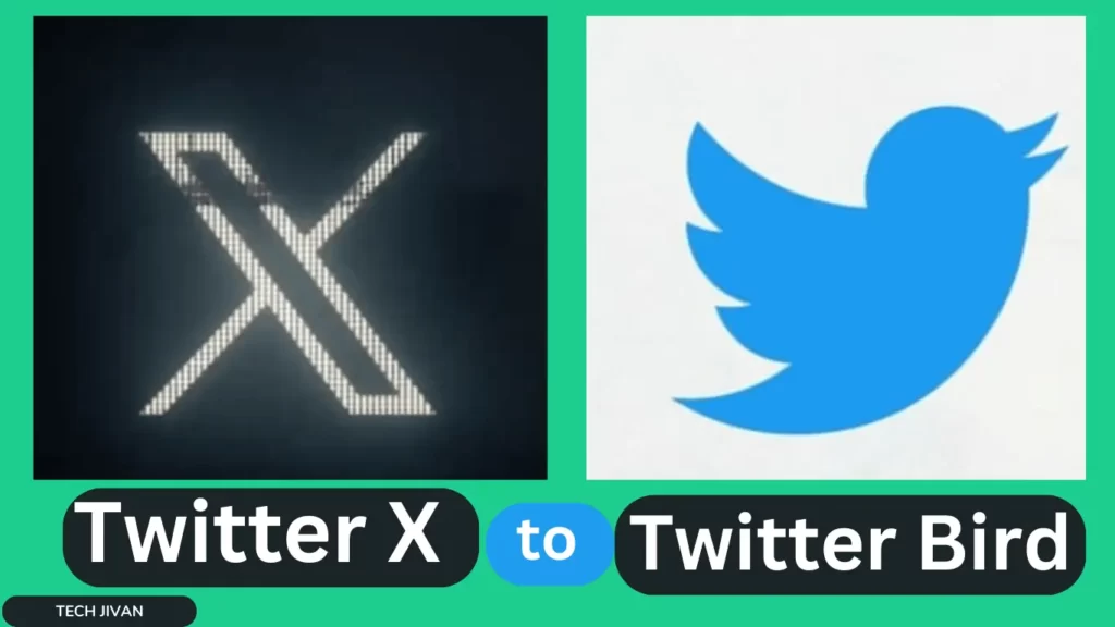 Twitter X to Twitter Bird