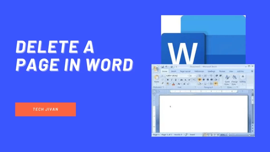 Delete A Page In Word