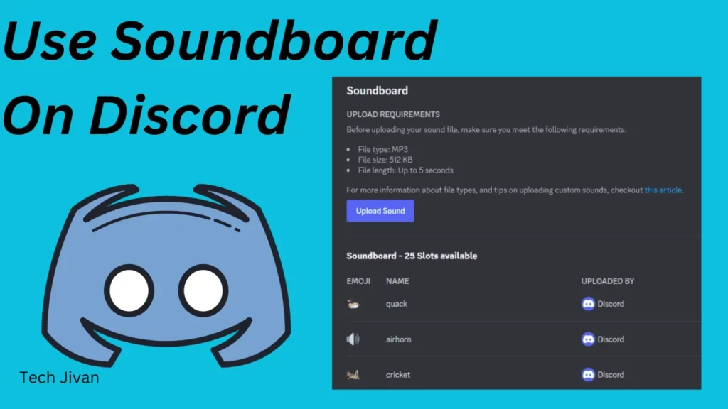 use Soundboards on discord