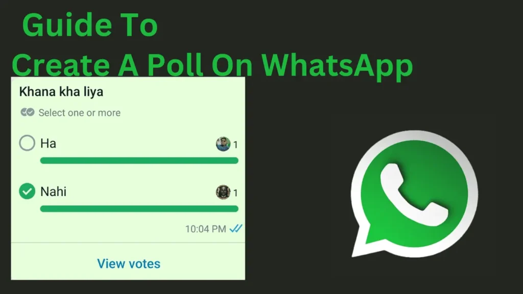 Create a poll on WhatsApp